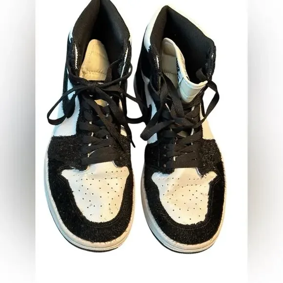 Nike Air Jordan 1 Retro High OG Black White Pony Hair CD0461 007 Sneakers Size 8 - Picture 11 of 15